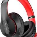 Wireless Bluetooth Headphones Over Ear 65H Playtime HiFi Stereo Headset with Microphone and 6EQ Modes Foldable Bluetooth V5.3 Headphones for Travel Smartphone Computer Laptop (Black)