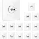 14 Pack Adhesive Wall Hooks, Wall Hangers Without Nails, No Damage Picture Hooks Waterproof and Rustproof to use Inside Kitchen, Bathroom, Home and Office