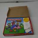 Monopoly Junior Super Mario Edition Board Game, Fun Kids' Ages 5 and Up, Explore The Mushroom Kingdom as Mario, Peach, Yoshi, or Luigi 
