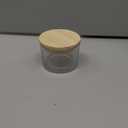 Thick Candle Jars for Making Candles 16 Pcs, 4 OZ Empty Jars with Wood Lids for Candle Making, Sample Container - Dishwasher Safe,Clear