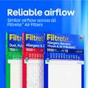 Filtrete 20x25x1 Air Filter, MERV 11, MPR 1000, Allergens & Pet Dander, 3-Month AC and Furnace Filters, Cleaner Air, Reliable Airflow, 4 HVAC Filters (Actual Size 19.68 x 24.68 x 0.81 in)