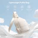 TOPEAST Sling Bag for Women, Anti-Theft Crossbody Bag with RFID Blocking & Water Bottle Holder for Travel, Water-resistant