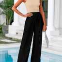 PRETTYGARDEN Women's Summer 2 Piece Loungewear Set Cropped Tank Top Wide Leg Sweatpants Tracksuit Casual Outfits (S)