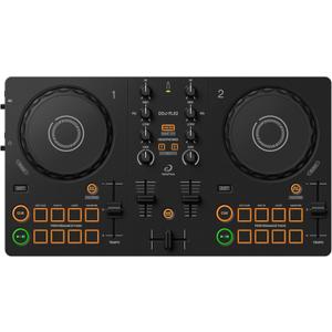 AlphaTheta/Pioneer DJ DDJ-FLX2 Beginner DJ Controller  Portable USB-Powered 2-Channel Controller with Professional Layout  Compatible with Music Streaming Services  Perfect for New DJs