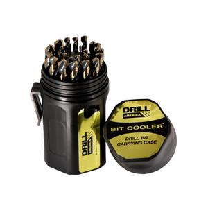 Drill America - KFD29J-PC 29 Piece Heavy Duty High Speed Steel Drill Bit Set with Black and Gold Finish in Round Case (1/16" - 1/2" x 64ths), KFD Series