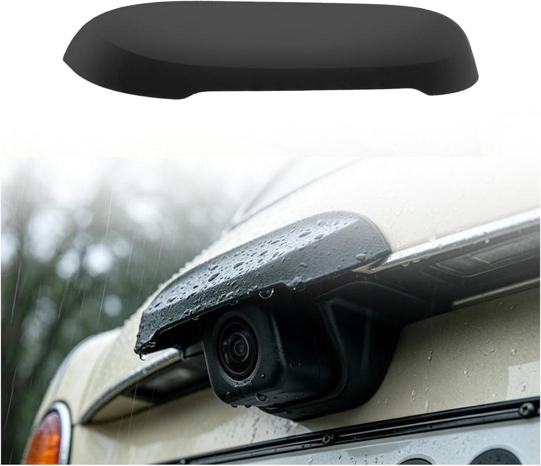 2 x New Car Backup Camera Rain Shield,Non-damaging Car Rear View Camera Cover with Widened Side Edge Design,Silicone Cars Reverse Cameras Rains Cover Cars Accessories