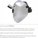Tefuawe Flip Up Chopped Fiberglass Sugar Scoop Welding Helmet, Medium Cut top and Bottom Sugar Scoop Pipeline Welding Hood, fit in all 2x4.25" welding lens