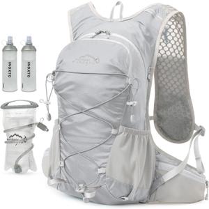 IX INOXTO Hydration Backpack, 18L Lightweight Hiking Backpack with 2L Water Bladder Daypack Women Men, Water Backpack Insulated Hydration Pack for Hiking, Running, Festival, Cycling