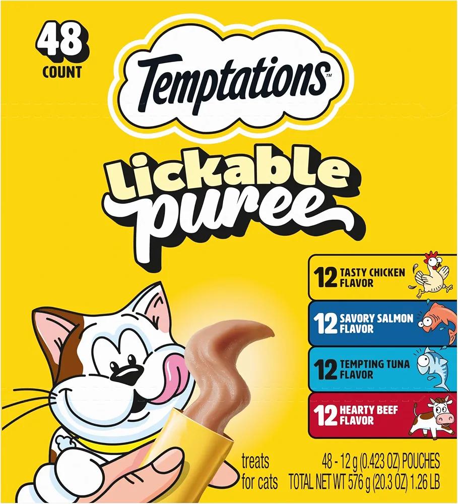 Beef, Salmon, Chicken & Tuna, under 15 cal/tube, no added sugar or fillers, senior-friendly, meal topper or hand-feed, Best By 10/02/2027