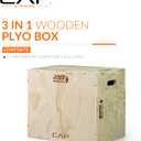 CAP Barbell 3-in-1 Plyometric Box | Multiple Styles and Sizes, 24in x 20in x 16 in