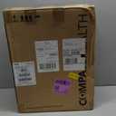 Compass Raised Toilet Seat with Arms, Elongated Toilets, 3.5 Inch High, Elevated Toilet Riser with Removable Padded Handles, Easy On and Off, Support 250 lbs, White