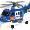 DICKIE TOYS Rescue Helicopter with Lights, Sounds & Working Winch  Rotating Rotor Toy Copter for Kids 3+, Batteries Included, Pretend Play Emergency Vehicle