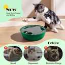 Pawaboo Interactive Cat Toy with Running Mouse, Electronic Motion Cat Toy Automatic Teaser for Indoor Cats, Pop and Play Hide Seek Cat Toys Hunting Mouse for Pet Cat Kitten Play Fun Exercise, Green