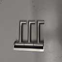 Angle Simple Swivel Towel Hook 3 Arms, SUS304 Stainless Steel Foldable Robe Towel Hook for Bathroom, Wall Coat Holder, Brushed Nickel