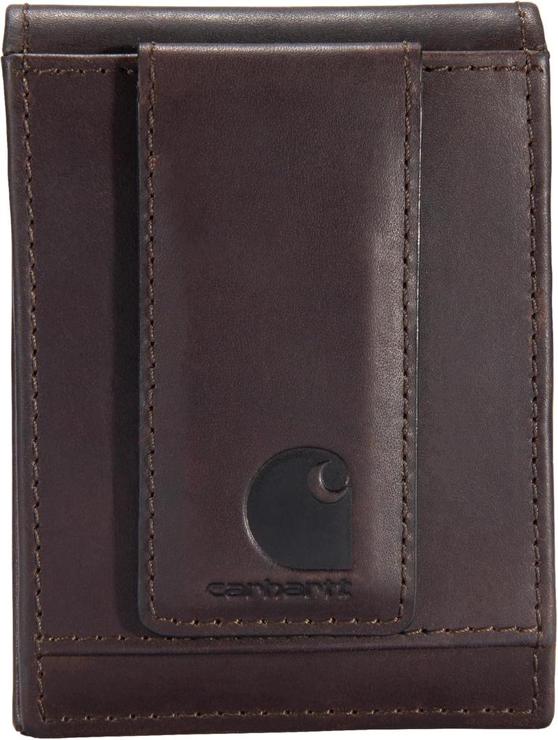 Carhartt Men's Durable Oil Tan Leather Wallets, Available in Multiple Styles