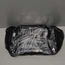 Lyingflat Clear Bag for Stadium Events 12x12x6 Small Clear Backpack Stadium approved for Festival Concert Sport Events Work Travel, Black Guitar