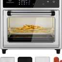 Air Fryer Toaster Oven Combo,10-in-1 12.6QT Compact Countertop Oven,9 Touch Screen Presets & 1 DIY Function,Easy Digital Controls,4 Accessories Included,Stainless Steel,Kitchen Elite