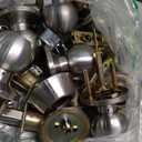 NCSEN 6 Pack Brushed Nickel Door Knobs Interior,Bath & Bed Privacy Door Knob, Keyless Door Lock Round Doorknobs