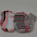 CozyWay Baby & Toddler Socks With Grippers Non Slip Crew Grip Socks for Girls and Boys Soft Comfy Cotton - 12 Pack (Pink / Gray Multicolor)