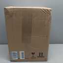 Amazon Basics Smudge Resistant Small Rectangular Trash Can With Soft-Close Foot Pedal, Brushed Stainless Steel, 12L/3.2 Gal, 11.3x9.9x15.1 in, Satin Nickel Finish