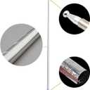 OUERMAMA 150CM Silver Color Magic Appearing Cane Metal Appearing Wand with Video Tutorial Stage Magic Trick