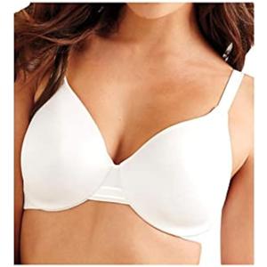 Bali Women's Underwire Bra DF3W11, One Smooth U Back-Smoothing Bras for Women, Concealing, Full Coverage (34DD, White)
