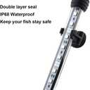 LED Aquarium Light, 23 inches Fish Tank Light RGB Color Underwater light Submersible Crystal Glass Lights, 33 LED Beads, Brightness Adjustable Memory Function, LED Light bar Stick for Fish Tank