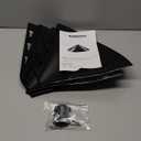 Squirrel Baffle,19-Inch Squirrel Baffle for Bird Feeder Pole,Squirrel-Proofs for Outdoor Shepherd's HooksOutside Pole Mount Squirrels Guard (Black)