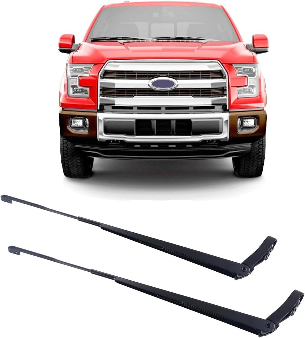 Windshield Wiper Arm Compatible with Ford F-150 F-250 F-350 F-450 F-550 Super Duty Expedition 2015-2022, Lincoln Navigator 2018-2021, Front Left and Right, Replace# FL3Z-17527-A, FL3Z-17526-A