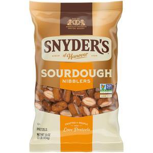 Snyder's of Hanover Sourdough Nibblers Pretzels, 16 Oz (EXP 03/28/26)