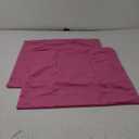 Jeneoo Comfy Soft Thick Velvet Throw Pillow Covers Decorative Solid Square Couch Cushion Cases for Bedroom Sofa Car Decor (Hot Pink, 20 x 20 Inches, 2 Pieces)