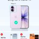 for iPhone 17 Case for Women Girls,Compatible with MagSafe,Camera Control,Full Camera Protection, Cute Wave Magnetic Phone Case for iPhone 17,Frosted Clear