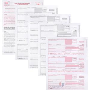 1099 1099 NEC Forms 2024, 4 Part 25 Vendor Kit of Laser Forms, Compatible with QuickBooks and Accounting, 25 Pack, Software and Envelopes NOT Included, Made in The USA (1099 NEC 4 Part No Envelopes)