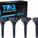 TRQ Ignition Coil Set 4 Piece Compatible with 12-23 Mazda 3 14-20 6 16-21 CX-3 20-23 CX-30 13-22 CX-5 16-23 CX-9 16-23 MX-5 Miata (Replacement)