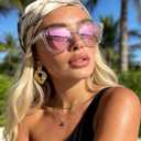 KALIYADI Womens-Sunglasses Polarized Sunglasses Womens: Retro Trendy Sun Glasses with UV400 Protection for Travel Driving