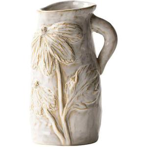 Small Ceramic Vase for Flowers - Handmade Decorative Pitchers Vase,Modern Boho Ins Style Decorative Vase for Fresh or Dried Flowers,Unique Cute Decor Small Vase for Home Decor