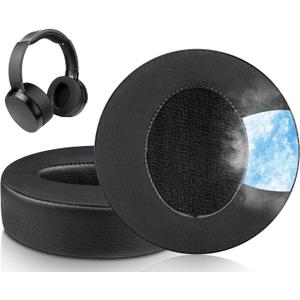 SOULWIT Cooling Gel Earpads Cushions Replacement for Sony MDR-XB950 XB950BT XB950B1 XB950N1 XB950AP Over-Ear Headphones, Ear Pads with Noise Isolation Memory Foam - Black