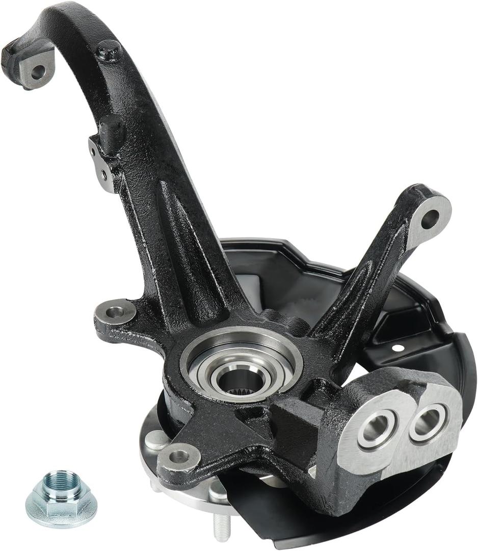 Front Right Steering Knuckle & Wheel Bearing Hub Assembly for Ford Fusion 2006-2012, for Lincoln MKZ 2007-2012, for Zephyr 2006, for Mercury Milan 2006-2011, for 698-408 LK012, Passenger Side