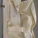 Minimalist Cream Travel Duffle Bag