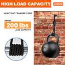 8 Pcs 12 in Bungee Cords with Hooks Adjustable Heavy Duty Black, UV Resistant Shock Strap with Carabiner Style Clips,4 Spare Parts Offered