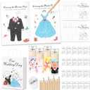 GeeSound 80 Pcs Wedding Coloring Activities Books for Kids: 20 Set Wedding Games Favors Including Colored Pencils Sharpener Wedding Activities Book Goodie Bags Sticker for Children Party Supplies