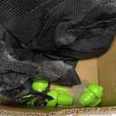 14Ft Trampoline Net Replacement with 6 Caps, Trampoline Net Fit for 14Ft Round-6 Straight Poles(Not Include Poles)