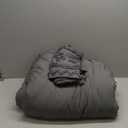 Bedsure Tufted Boho Comforter Set King Size - Dark Grey Boho Bed Set, GentleSoft 3 Pieces Farmhouse-Style Embroidery Bedding, Gifts for Woman, Soft Jacquard King Comforter for All Seasons