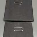 HEAYEEG Black Foldable Storage Cubes Bins, Fabric Storage Box Cubes Organizer Baskets with Dual Handles for Home Organizer,Set of 3,(Gray)