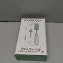 Momcozy Bottle Brush Kit, Innovative Push-Press Design for Better Cleaning - Baby Bottle Cleaner Brush for Baby Bottle, Breast Pumps, Nipples, and More - Can Generate Foam for Better Cleaning, Green (Press Bubble Style)