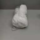 Microfiber Elongated Toilet Seat Cover 19.5"x 15" Machine Washable Solid Toilet Lid Cover Adjustable Rubber Backing Fits Only 18-19.5" L x 14-16" W Elongated Toilet Seat