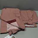 Men's Slim Fit 2 Piece Suit Double Breasted Business Wedding Prom Tuxedo Suits Blazer & Pants Set, Pink, 54/38