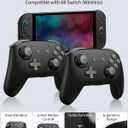 Pro Controllers Accessories Bundle for Nintendo Switch 2 20-in-1: Wireless Controllers, Carrying Case, Screen Protectors, Dockable Console Protective Case, Steering Wheels and Thumb Grips for Joysticks - Grey