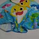 Franco Baby Shark Bath/Pool/Beach Soft Cotton Terry Hooded Towel Wrap, 24 in x 50 in, Kids
