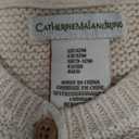Catherine Malandrin Baby Girl Peach Chunky Knit Button Up Cardigan Sweater 12M